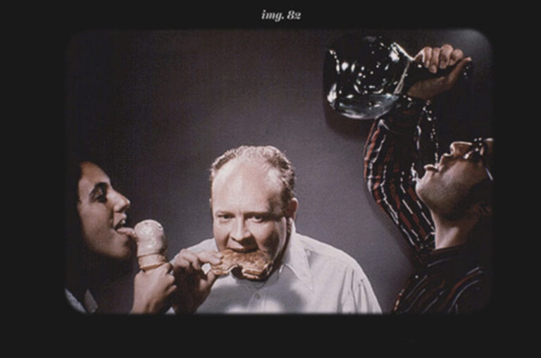 a picture of humans eating